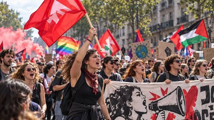 تظاهرات گسترده در فرانسه؛ ۴۸۰ هزار نفر در حمایت از دانش‌آموزان به خیابان آمدند – akhbar-rooz.com