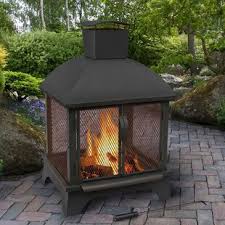 Unlike with normal backyard fire pits, your guests won't ever be directly in the smoke's way. Outdoor Chimney Fireplace Wayfair