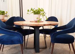 A table that's too big will make the room feel cramped and stuffed. Solid Victorian Ash Round Dining Table With Black Cross Leg Design Footprint Furniture Store