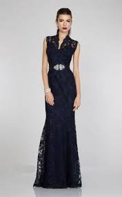 Long Lace Dress With Narrow V Neck 658 Catherines Of Partick Lace Dress Long Evening Gowns Lace Evening Dresses