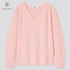 Sama seperti pada kaos polos lengan pendek, kaos polos lengan …. Women Sweater 3d Knit Katun V Neck Lengan Panjang Wanita Uniqlo Id