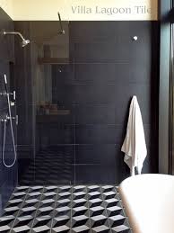 Black And White Cement Tile Bathroom Floor Cement Style A Cement Tile Blog By Villa Lagoon Tile Top Bathroom Design Cement Tile Bathroom Design Tool