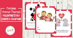 Valentine's day is quickly approaching, and while you may be more worried about getting the perfect gift for your partner, be sure not to forget the card. Jungle Love Animal Themed Printable Valentine Cards For Kids