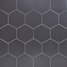 Ivy Hill Tile Bethlehem Hexagon Dark Gray 5 9 In X 6 96 In X 8mm Matte Ceramic Wall Tile 38 Pieces 7 96 Sq Ft Box Ext3rd101365 The Home Depot