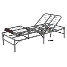 00:06 milemont adjustable bed base frame smart electric beds foundation: Twin Xl Heavy Duty Steel Frame Adjustable Bed Base With Remote Fastfurnishings Com