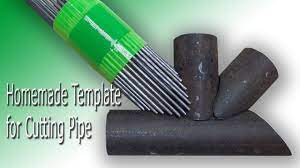 Some design software has a template maker built in, but i use an online tool called metal geek tube coping calculator. Homemade Template For Cutting Pipe The Perfect Tube Coping Or Pipe Notching Tool Tube Notching Youtube