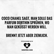 Coco Chanel Sagt Man Soll Das Parfum Dorthin Sprühen Wo