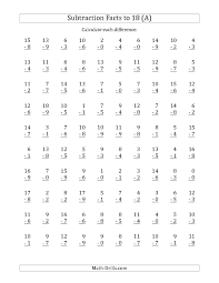 Sub01to18 001 Pin Jpg 1224 1584 Math Fact Worksheets Math Subtraction Worksheets Subtraction Facts