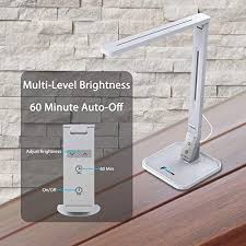 Offers 4 different lighting modes & 5 levels of brightness. Fugetek Led Table Desk Lamp 5 Levels Of Brightness Dimmable Touch Sensor Panel 530 Lumen 1 Hour Auto Timer Philips Enabled Licensing Program Member White Buy Online In Cayman Islands At Cayman Desertcart Com Productid