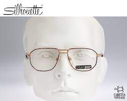 90s vintage square aviator eyeglasses silhouette m 7201 pure titanium optical frame nos vintage eyeglasses frames aviator eyeglasses aviator glasses frames