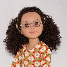Curly Girls United Dolls Brunette Doll With Glasses Natural Hair Doll Curly Hair Dolls Black Baby Dolls