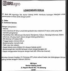 Lowongan kerja bank bri riau juli 2021. Loker Bank Bri Cabang Rengat Lowongan Kerja Bank Bri Lampung Juni 2021 Terbaru Info Cpns 2021 Bumn 2021