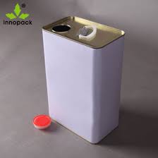 Download China 4l Metal Square Paint Tin Can With Screw Cap With Sealing Plug For Food Grade Olive Oil China 4 Liter Tin Can Metal Tin Can PSD Mockup Templates