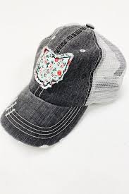 Great news!!!you're in the right place for floral trucker hat. Ohio Distressed Ponytail Trucker Hat Teal Floral Bend