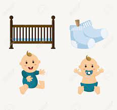 De Dibujos Animados Bebe Y La Cuna Ducha Del Bebe Y El Tema De La Infancia Diseno Aislado Y Colorido Ilustracion Vectorial Ilustraciones Vectoriales Clip Art Vectorizado Libre De Derechos Image 63392818
