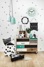 Black And White Kids Play Room Contemporary Kids Rooms Decor I M Loving The Mint Green Turquoise Black White Colors And Wood Textur Kid Room Decor Kids Room Inspiration Room Inspiration
