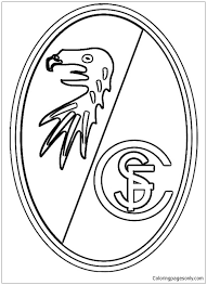 Choose your favorite freiburg shirt style: Sc Freiburg Coloring Pages German Bundesliga Team Logos Coloring Pages Coloring Pages For Kids And Adults
