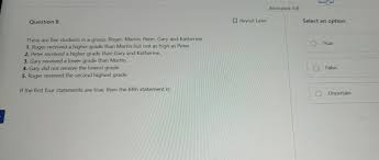 Solved Aeteriptect 0  rotQuestion 8There are fwe students in