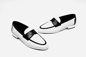Black And White Penny Loafers Chanel Black And White Woven Leather Penny Loafers From With B Flats Size Eu 36 5 Approx Us 6 5 Regular M B 68 Off Retail Loafers Black And White Flats Chanel Black
