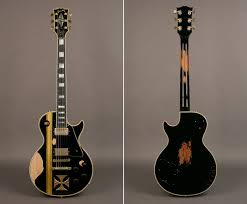 Esp Ltd James Hetfield Signature Iron Cross Electric Guitar James Hetfield S 73 Gibson Les Paul Custom A K A Iron Cross Aceito De Presente Guitar James Hetfield Guitar Cool Electric Guitars