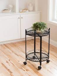 Rolling Round 2 Tier Plant Stand Plant Stand Tiered Plant Stand Indoor Indoor Floor Plants
