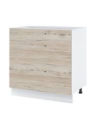 Petit prix mais de bonne qualité, il offre un espace de rangement intéressant pour votre cuisine où vous pourrez y ranger votre vaisselle ou d'autres objets de la cuisine. Meuble Bas De Cuisine Casserolier L 80 Cm