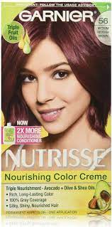 Garnier Nutrisse Nourishing Color Creme 56 Medium Reddish Brown 1 Each Pack Of 3 Permanent Nourishi Stylish Hair Colors Clairol Age Defy Light Hair Color