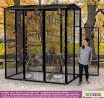 96"H x 90"L x 60"D Outdoor Bird Cage