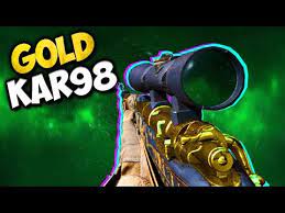 Bolt action rifle chambered in 7.92 mauser. Gold Camo Kar98k Sniping Modern Warfare Youtube