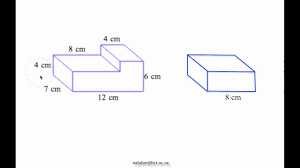 Height of a right square prism. M020 Geometry Volume Of Piecewise Rectangular Prism Youtube