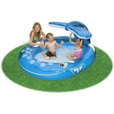 New Shop Inflatable Whale Spray Pool Kids Swimming Kiddie Wading Blowup Swim Intex New Click On The Image For Addition Baby Pool Spray Pool Inflatable Pool