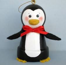 Pinguin Christmas Clay Diy Penguin Ornament Clay Pots
