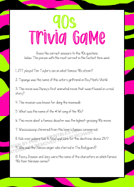Displaying 13 questions associated with teenager. 90s Trivia Game Printable Girls Night Game Virtual Party Etsy