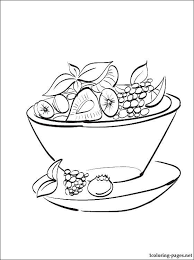 Bowl of fruit coloring pages. Online Coloring Pages Coloring Page A Bowl Of Fruit Fruit Download Print Coloring Page