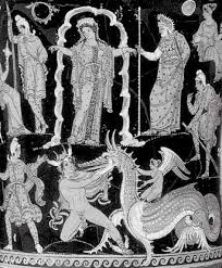 Having horns1) is a creature of greek legend, a serpent that is incredibly flexible—so much so that it is said to have no spine. Ethiopian Cetus Ketos Aithiopios Sea Monster Of Greek Mythology