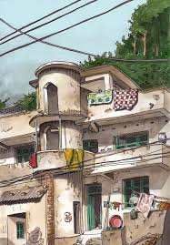 Tagged For Demolition Jingdezhen China Watercolor Urban Sketching Watercolor Images Architecture Drawing