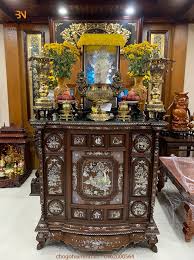 Tủ thờ Huế gỗ gụ khảm trai ôc đẹp, chất lượng , giá rẻ nhất hiện nay.