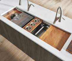 In ruvati kitchen sink reviews you will find the answer to why i am telling about this brand. 45 Inch Workstation Two Tiered Ledge Kitchen Sink Undermount 16 Gauge Stainless Steel Ruvati Usa