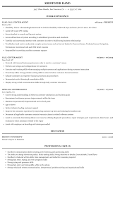 call center agent resume sample