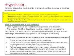 A generalized form of the final hypothesis not the null hypothesis can be used as a thesis statement. Outline Scientific Research Method Development Of Mathematical Models Applying These Methods To Completing An Ms Thesis Or A Ph D Thesis Scientific Research Ppt Download