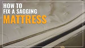 how to fix a sagging mattress (easy