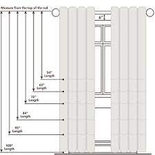 Curtains and drapery panels come in standard lengths of 63 inches, 84 inches, 95 inches, 108 inches and 120 inches. Thermalogic Weathermate Tab Top Double Width Curtain Panel One Pair 0069556777545 Amazon Com Books