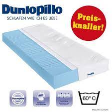 Die marke dunlopillo steht seit über 85 jahren für qualität, innovationskraft und service. Kaltschaum Matratze 140x200cm 7 Zonen H2 Dunlopillo Blue Vision Impulse Von Sonderpreis Baumarkt Ansehen