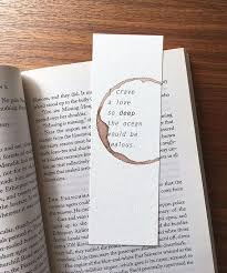 Love Quote Bookmark Gift For Romantic I Crave A Love So Deep Creative Bookmarks Hand Lettering Inspiration Bookmark Gifts