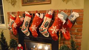 Great selection of different stockings reflect the different personalities within the house. Christmas Socks Socks Stockings Xmas Socks Fireplace Christmas Home Decor Christmas Stockings Christmas Wallpaper Merry Christmas Pictures Christmas Home