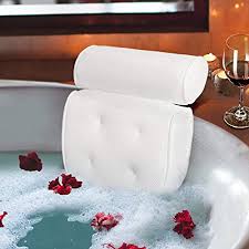 Get it by today, apr 4. Amazon Com Samplife Bath Pillow Spa Bathtub Cushion Head Neck Shoulder And Back Support Rest With 4 Non Slip Strong Suction Cups Beauty