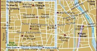 Chiang Mai Thailand Tourism Map
