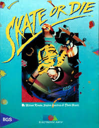 Skate Or Die Video Game Cover 1987 80s Design Retro Box Art Art Cover Art