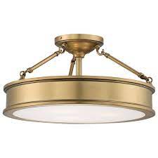 Flush mount lighting is specially made to use a number of bulbs, ranging from 1 to 3. Minka Lavery Harbour Point Gold 3 Light Semi Flush Mount Bellacor