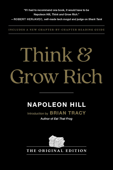Think and Grow Rich Napoleon Hill Book Cover Review Summary